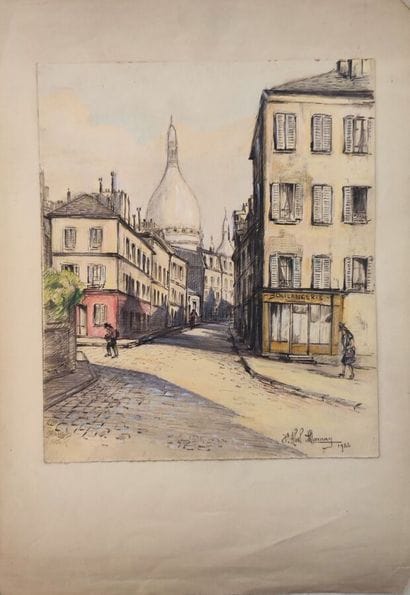 École moderne 
Ensemble de six dessins comprenant...