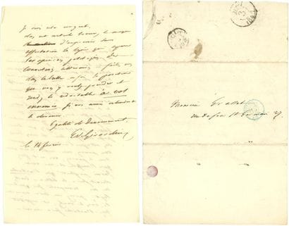 AUTOGRAPHES GIRARDIN (Émile de). 20 LAS,...