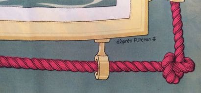 HERMES
Set of two silk squares: 
 - Plumes...