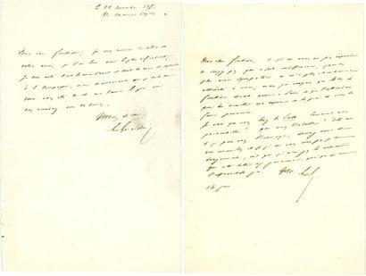 AUTOGRAPHES GIRARDIN (Émile de). 20 LAS,...