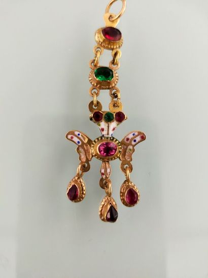 Saint Esprit pendant in 18k yellow gold,...