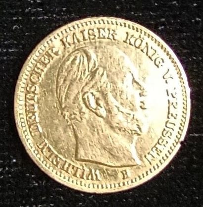 1 gold coin 5 Mark 1877
(worn, rubbed) 

Selling...