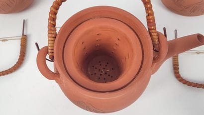 JAPAN, modern
Set of 3 terracotta teapots...
