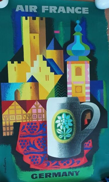Batch of posters on the theme of travel and...