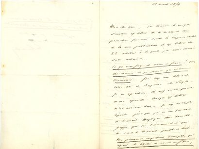 AUTOGRAPHES GIRARDIN (Émile de). 20 LAS,...