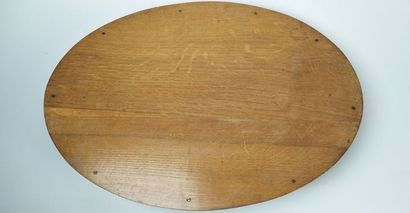 Painted glass top under glass, signed GERMONDE
Art...