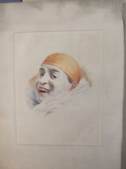 HENRION Armand (1875-1958)
Pierrot fumant...