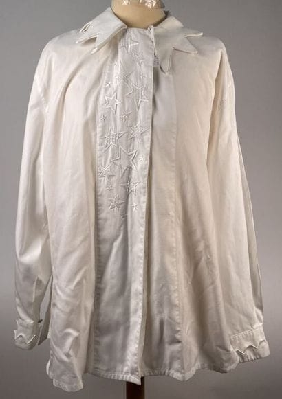 Set of two CHANEL dresses in pink silk (T....