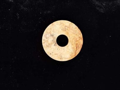 Small jade Bi disk
China, Ming dynasty (1368-1644)
In...