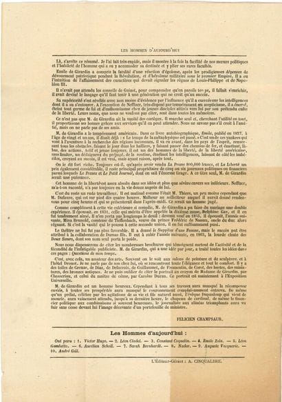AUTOGRAPHES GIRARDIN (Émile de). 20 LAS,...