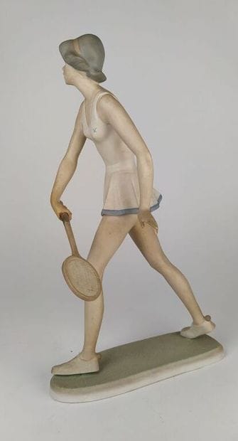 [tennis] Lot :
- glazed terracotta tennis...