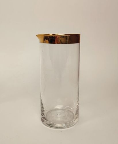 Ensemble de six verres à porto en cristal...