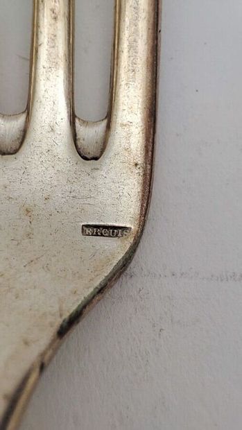 ERCUIS
Set of silver-plated cutlery decorated...