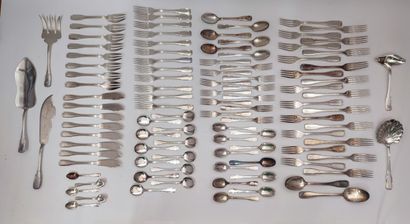 ERCUIS
Set of silver-plated tableware including...