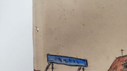 Modern school
Landscape with cart
Watercolor...