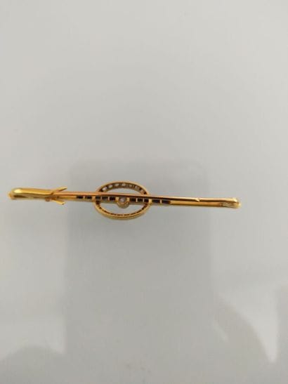 Brilliant-paved 18K yellow and white gold...