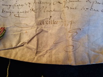 [AUBE]. [RUVIGNY]. Deed confirming the change...