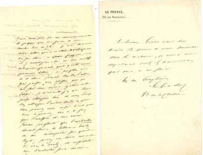 AUTOGRAPHES GIRARDIN (Émile de). 20 LAS,...