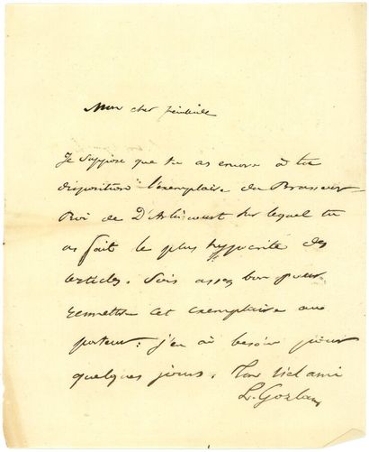AUTOGRAPHES GIRARDIN (Émile de). 20 LAS,...