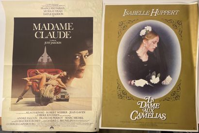 Batch of posters on the theme of French cinema....