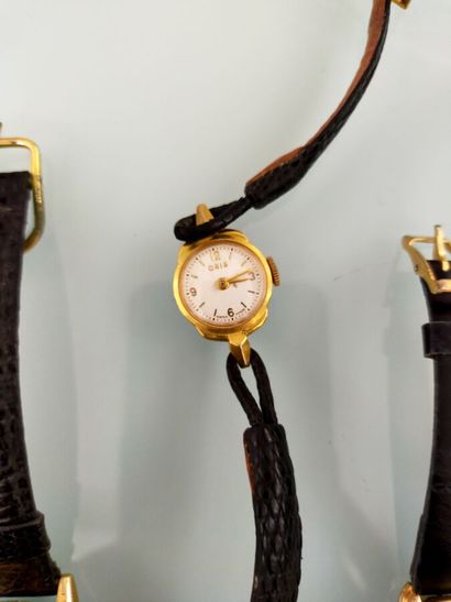 Lot of four wristwatches, three ladies' in...