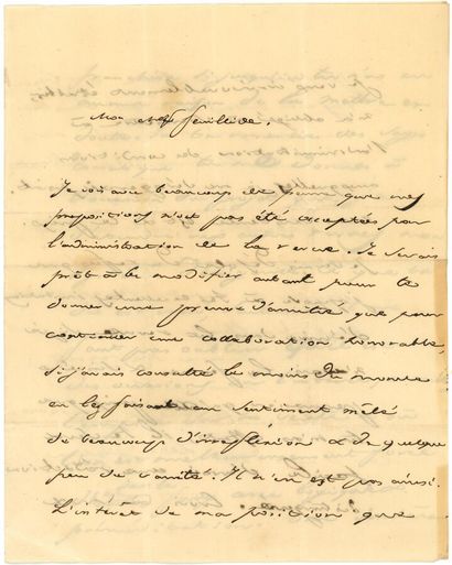 AUTOGRAPHES GIRARDIN (Émile de). 20 LAS,...