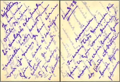 AUTOGRAPHS GYP. 2 LAS : 4 ff. to Boucher-Cadart...