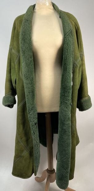 Set of three coats including one HERMES 
Stains...