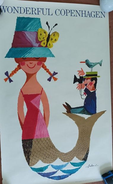Batch of posters on the theme of travel and...
