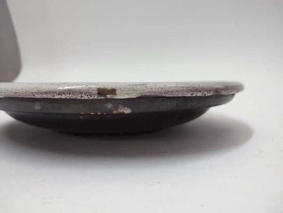 Polychrome ceramic dish decorated with a...
