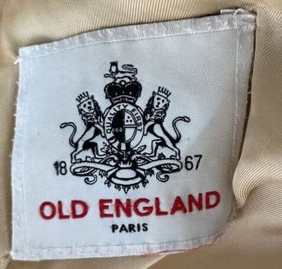 Set of three coats including one HERMES 
Stains...