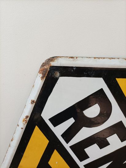 RENAULT two-sided enamelled plate
(Recto-verso)
Height...