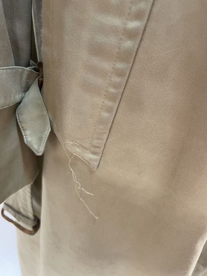 BURBERRY'S
Set of two trench coats 
Stains...