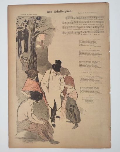 GIL BLAS
Newspaper illustrated by Steinlen,...