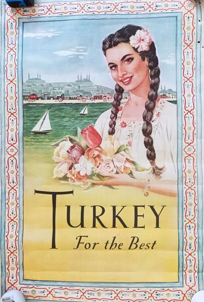 Batch of posters on the theme of travel and...