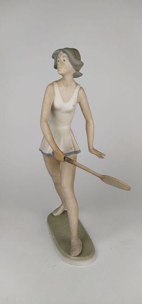 [tennis] Lot :
- glazed terracotta tennis...