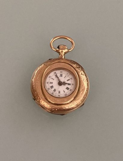 Collar watch in 18k yellow gold
Diameter:...