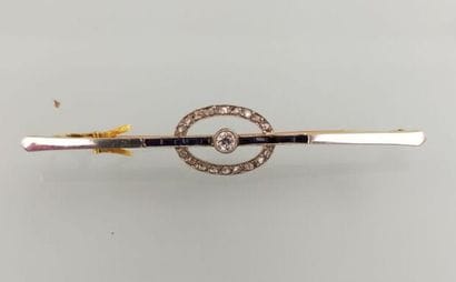 Brilliant-paved 18K yellow and white gold...