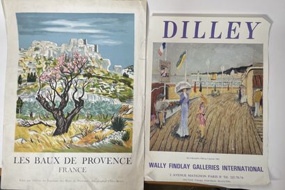 Batch of posters advertising art exhibitions...