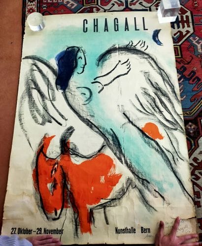 CHAGALL
Poster, signed by the artist lower...