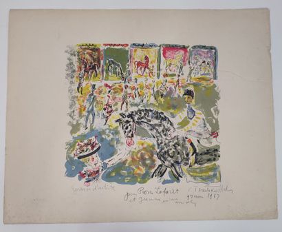 MORETTI Raymond (1931-2005)
Set of two lithographs,...