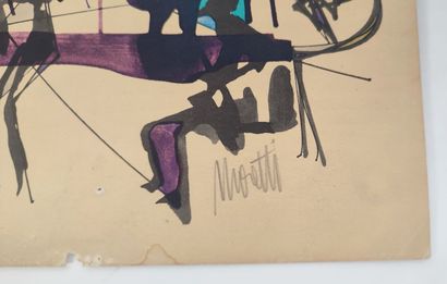 MORETTI Raymond (1931-2005)
Composition with...