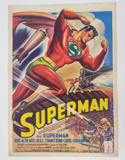 Set of comic book posters including Batman...