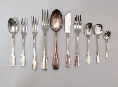 ERCUIS
Set of silver-plated tableware including...