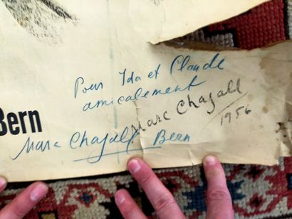 CHAGALL
Poster, signed by the artist lower...