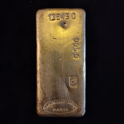 Gold ingot 996.9 gr number: 138450
worn rubbed
without...