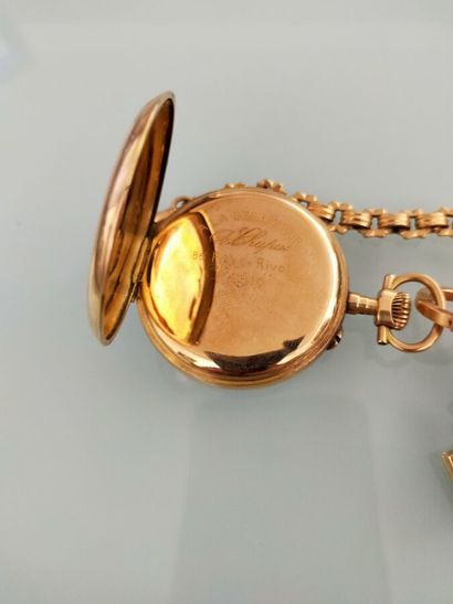 A LA GERBE D'OR
Pocket watch in 18 K yellow...