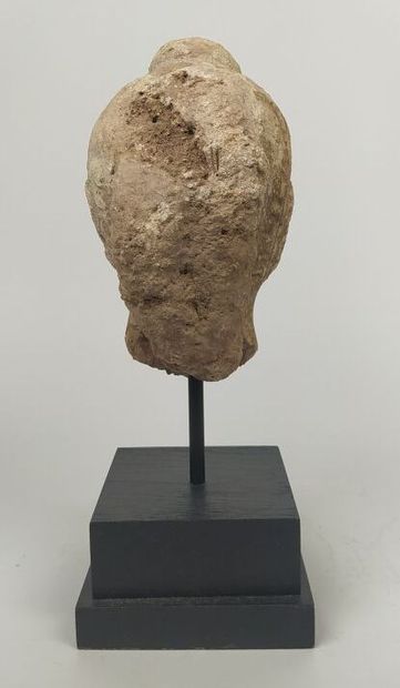 Asia
Stone Buddha head 
On base
Height 30...