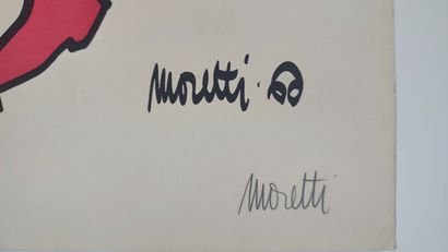 MORETTI Raymond (1931-2005)
Set of two lithographs,...
