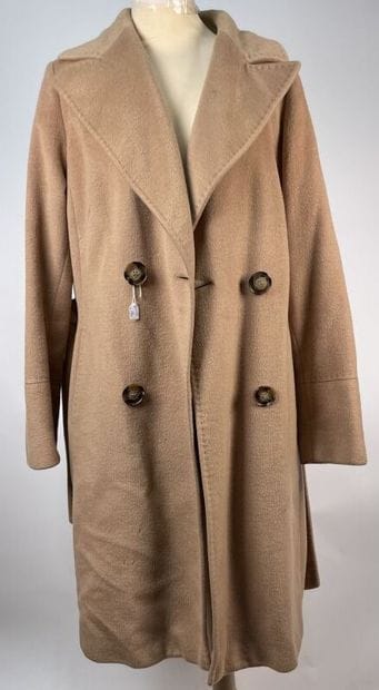 Set of three coats including one HERMES 
Stains...